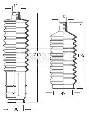 BORG & BECK Kaitsekummikomplekt,rooliseade BSG3032